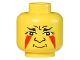 Part No: 3626px59  Name: Minifigure, Head Face Paint with Painted Triangles Pattern