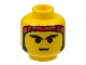Part No: 3626px6  Name: Minifigure, Head Male Eyebrows, Sideburns and Red Bandana Pattern