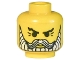 Part No: 3626px71  Name: Minifigure, Head Beard with White Beard and Moustache, Crow's Feet Pattern