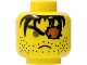 Part No: 3626px72  Name: Minifigure, Head Male Eye Patch, Frown, Stubble and Gray Eye Pattern
