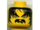 Part No: 3626px73  Name: Minifigure, Head Moustache Gray Eyes, Frown Pattern