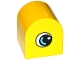 Lot ID: 364911508  Part No: 3664pb29  Name: Duplo, Brick 2 x 2 x 2 Slope Curved Double with Circled Black Eye with Medium Azure Arc and White Pupil Pattern on Both Sides