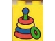 Part No: 4066pb074  Name: Duplo, Brick 1 x 2 x 2 with Stacking Toy Pattern