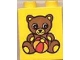 Part No: 4066pb081  Name: Duplo, Brick 1 x 2 x 2 with Teddy Bear and Ball Pattern