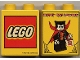 Part No: 4066pb121  Name: Duplo, Brick 1 x 2 x 2 with Halloween 2002 Happy Halloween Pattern (Lego logo)