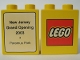 Part No: 4066pb171  Name: Duplo, Brick 1 x 2 x 2 with The Lego Store New Jersey, Paramus Park 2003 Pattern