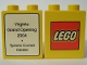 Part No: 4066pb249  Name: Duplo, Brick 1 x 2 x 2 with The Lego Store Virginia, Tysons Corner Center 2004 Pattern