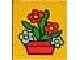 Part No: 4066pb291  Name: Duplo, Brick 1 x 2 x 2 with Red Flowers in Red Pot Pattern