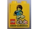 Part No: 4066pb376  Name: Duplo, Brick 1 x 2 x 2 with Lego Club Join Now! Pattern (US issue)