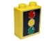 Lot ID: 273034887  Part No: 4066pb388  Name: Duplo, Brick 1 x 2 x 2 with Traffic Light Pattern