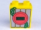 Part No: 4066pb397  Name: Duplo, Brick 1 x 2 x 2 with Digital Display with '00:23' and Green Coiled Wire Pattern