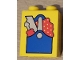 Part No: 4066pb516  Name: Duplo, Brick 1 x 2 x 2 with Blue Tool Box with Screwdriver and Saw Pattern