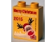 Lot ID: 323120185  Part No: 4066pb579  Name: Duplo, Brick 1 x 2 x 2 with LEGOLAND Discovery Centre Merry Christmas 2015 Pattern
