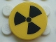 Part No: 4150pb037  Name: Tile, Round 2 x 2 with Radioactivity Warning Pattern (Sticker) - Set 5980