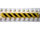 Part No: 4162pb028  Name: Tile 1 x 8 with Black and Yellow Danger Stripes Pattern (Sticker)