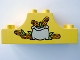 Lot ID: 341002923  Part No: 4197pb008  Name: Duplo, Brick 2 x 6 x 2 Arch Inverted Double with Light Gray Sack of Corn Pattern
