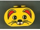 Part No: 4198pb09  Name: Duplo, Brick 2 x 4 x 2 Rounded Ends with Cat Face Type 1 (colored) Pattern