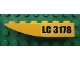 Lot ID: 305598108  Part No: 42023pb001R  Name: Slope, Curved 6 x 1 Inverted with 'LC 3178' Pattern Model Right (Sticker) - Set 3178