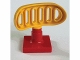 Part No: 4376c03  Name: Duplo Radar Array with Red Base (4376 / 4375)