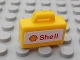 Part No: 4449pb02  Name: Minifigure, Utensil Briefcase with Shell Logo and Text Pattern (Sticker)  - Set 8654