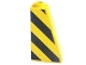 Part No: 4460pb009R  Name: Slope 75 2 x 1 x 3 with Black and Yellow Danger Stripes Pattern on Right Side (Sticker) - Sets 8431 / 8438 / 8460