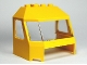 Part No: 45406c03  Name: Windscreen 4 x 6 x 4 Cab with Hinge and 1 x 4 Bottom Cutout, Trans-Clear Glass