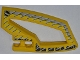Part No: 45783pb01  Name: Technic, Panel RC Car Panel Flexible Right with Dirt Crusher Logo and Gray Stripes on Yellow and Black Background Pattern (Stickers) - Set 8369-1