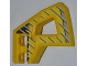 Part No: 45784pb02  Name: Technic, Panel RC Car Flexible Bumper Right with Gray Stripes on Yellow and Black Background Pattern (Stickers) - Set 8369-1