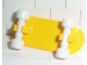 Part No: 45917c01  Name: Minifigure, Utensil Skateboard with Mag Wheel Holders and White Mag Wheels