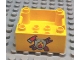 Part No: 47423pb01  Name: Duplo Container Box 4 x 4 with Studs on Corners with Fire Department Pattern