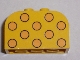 Part No: 4744pb12  Name: Slope, Curved 4 x 2 x 2 Double with Four Studs with Dots Medium Orange Pattern