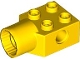 Lego part: Technic, Brick Modified 2 x 2 with Pin Hole and Rotation Joint Socket