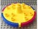 Lot ID: 202482144  Part No: 48648cx1  Name: Duplo Merry-Go-Round Small with Blue and Purple Rim Pattern