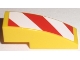 Part No: 50950pb009R  Name: Slope, Curved 3 x 1 with Red and White Danger Stripes Pattern Right (Sticker) - Sets 7208 / 7630 / 7633 / 7936