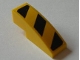 Part No: 50950pb050R  Name: Slope, Curved 3 x 1 with Black and Yellow Danger Stripes Pattern, Model Right (Sticker) - Set 8043