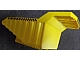 Part No: 52045pb01  Name: Vehicle, Tipper Bed 32 x 16 x 10 2/3 with Black and Yellow Danger Stripes Pattern on Front and Both Sides (Stickers) - Set 7344