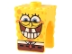 Part No: 54872pb06  Name: Minifigure, Head, Modified SpongeBob SquarePants with Bottom Teeth Pattern