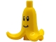 Lego part: Banana, Peeled with Black and White Eyes and Grin Pattern