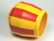 Part No: 58629pb02  Name: Duplo Cement Mixer Bucket with Red Stripes Pattern
