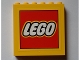 Part No: 59349pb106  Name: Panel 1 x 6 x 5 with Lego Logo with Yellow Border Pattern (Sticker) - Set 60097
