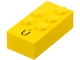 Part No: 60293pb03 Name: Brick, Braille 2 x 4 with 5 Studs with Black Capital Letter U with Acute (Ú) Pattern (dots-23456 ⠾) (Spanish) Part No: 60293pb03 Name: Brick, Braille 2 x 4 with 5 Studs with Black Capital Letter U with Acute (Ú) Pattern (dots-23456 ⠾) (Spanish)