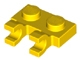 Part No: 60470a  Name: Plate, Modified 1 x 2 with 2 U Clips (Horizontal Grip)