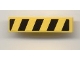 Part No: 61678pb007R  Name: Slope, Curved 4 x 1 with Black and Yellow Danger Stripes Pattern Right (Sticker) - Set 7968