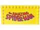 Lot ID: 369333125  Part No: 6178pb038  Name: Tile, Modified 6 x 12 with Studs on Edges with 'the AMAZING SPIDER-MAN' Pattern