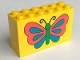 Part No: 6213px3  Name: Brick 2 x 6 x 3 with Butterfly Pattern