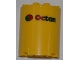 Part No: 6259pb017  Name: Cylinder Half 2 x 4 x 4 with Octan Logo Pattern (Sticker) - Set 3368