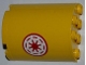 Part No: 6259pb018L  Name: Cylinder Half 2 x 4 x 4 with Red SW Republic Pattern Model Left Side (Sticker) - Set 8037