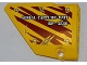Part No: 64394pb005  Name: Technic, Panel Fairing #13 Large Short Smooth, Side A with  'AERIAL CAPTURE UNIT RP-5886' on Dark Red Tiger Stripes Pattern (Sticker) - Set 5886