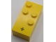 Part No: 65547pb03  Name: Brick, Braille 2 x 4 with 4 Studs with Black Division Sign (÷) Pattern (dots-1256 ⠳) (Swedish)