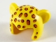 Lot ID: 191241617  Part No: 65590pb01  Name: Minifigure, Headgear Cap, Cat with Dark Orange Leopard Spots Pattern